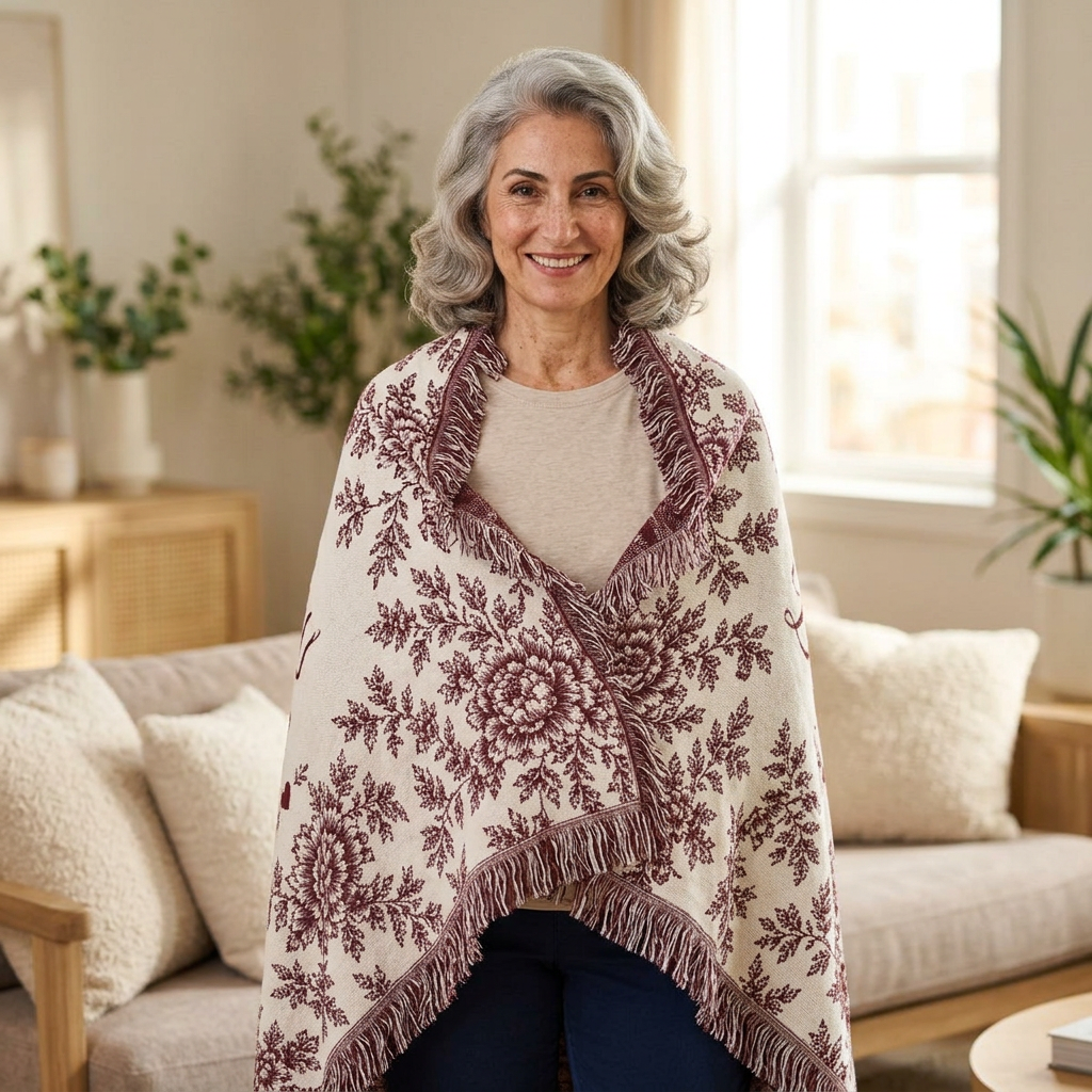 Dog Mom Plush Blanket – Velveteen  Floral