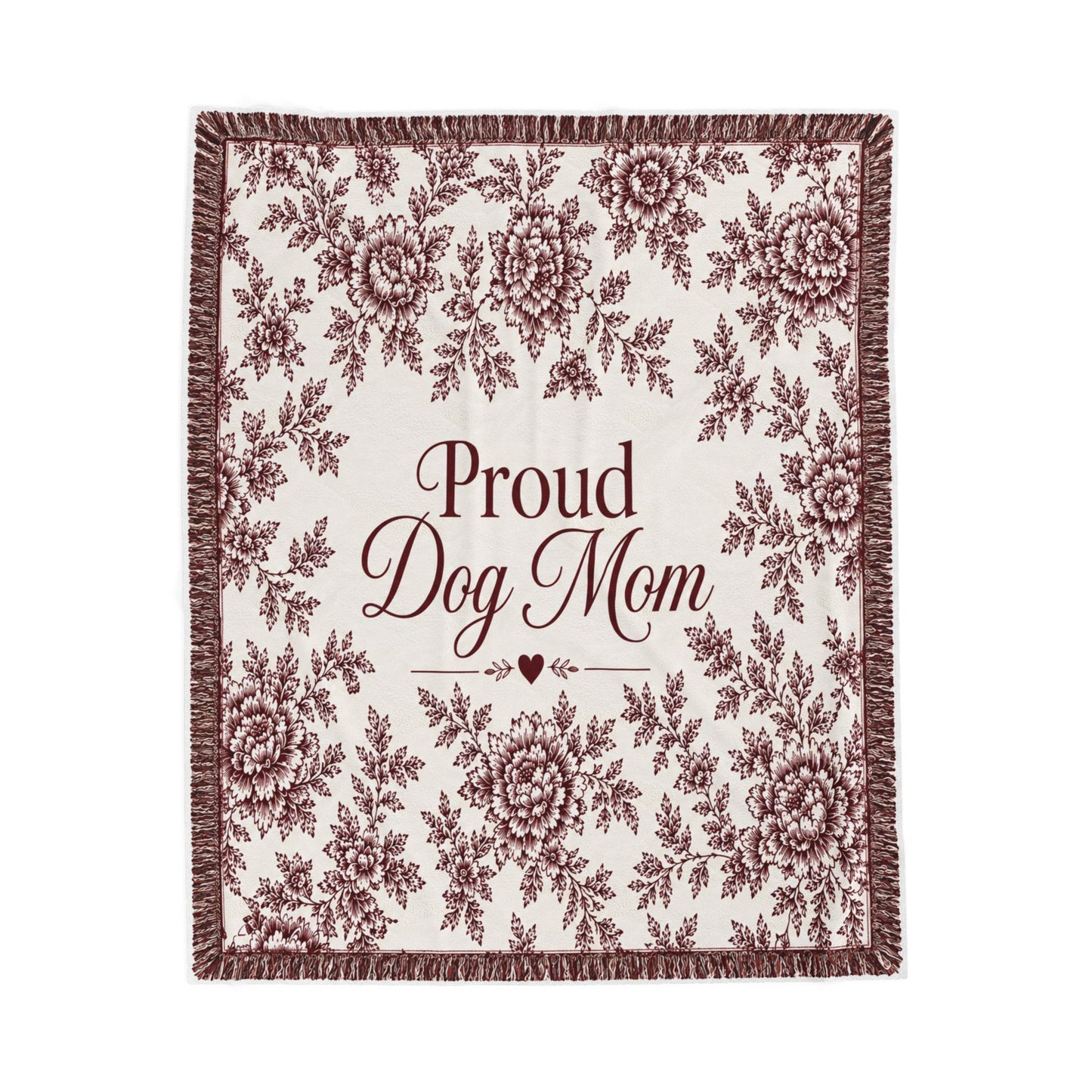 Dog Mom Plush Blanket – Velveteen  Floral
