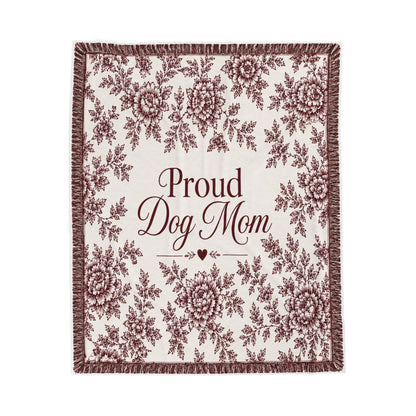 Dog Mom Plush Blanket – Velveteen  Floral
