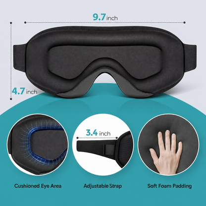 HushShade 3D Blackout Sleep Mask
