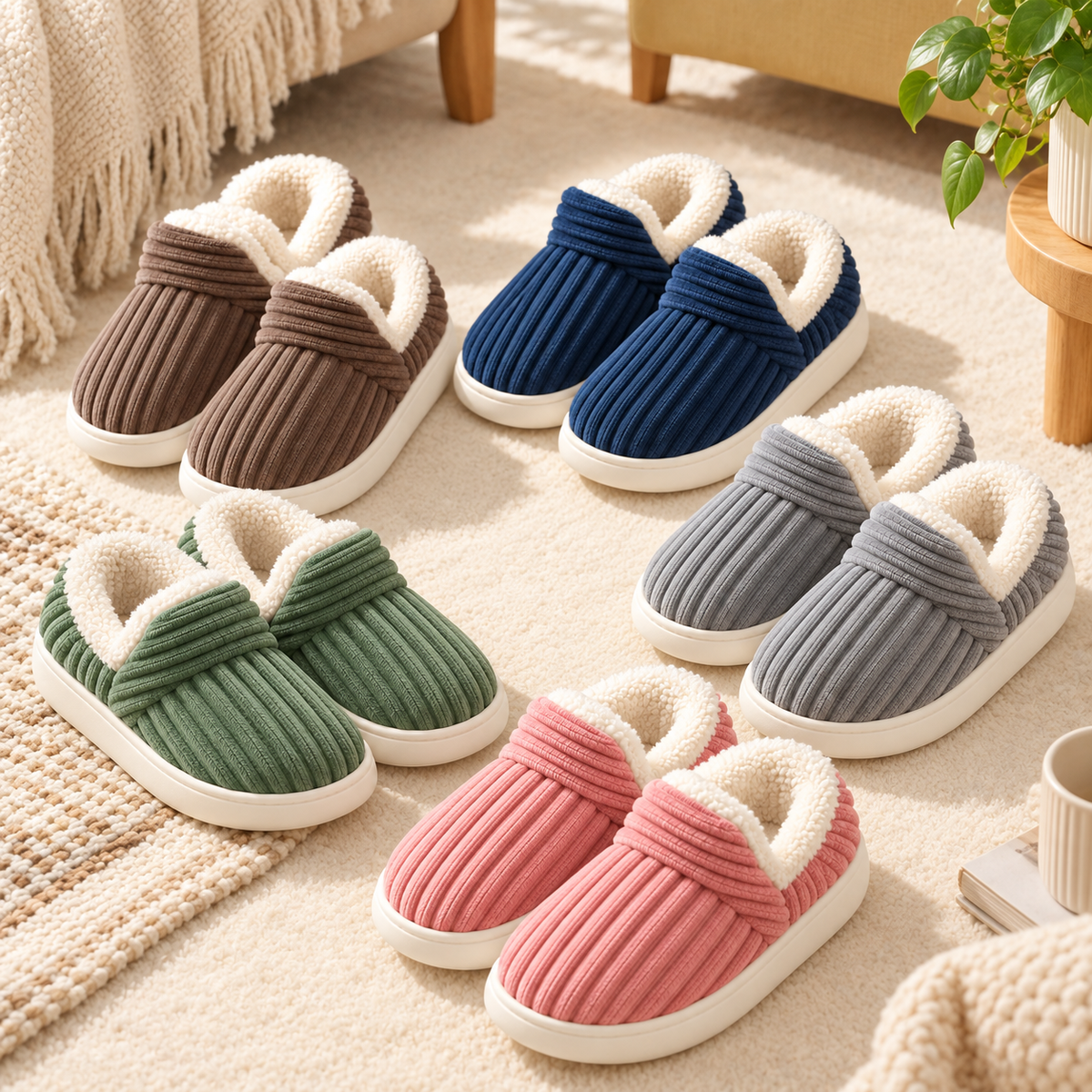 Everyday Cozy Plush Slippers